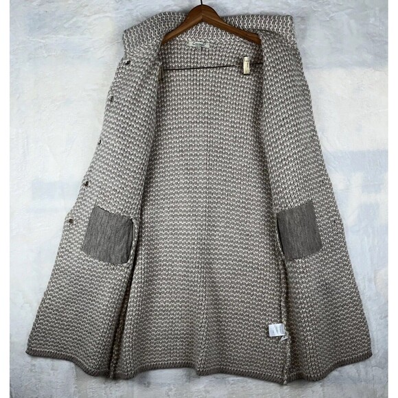 Cocogio Cardigan Womens M Striped Wool Blend Heavy Knit Made in Italy Feminine - Picture 14 of 16